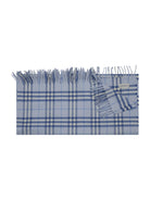 Coperta per neonato Burberry Kids azzurra con motivo a quadri 8117632 A2209 BURBERRY KIDS 