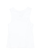 Canotta per bambina MSGM Kids bianca con applicazioni S6MSJGTA100 001 MSGM KIDS 