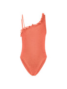 Costume intero Nori per bambina Paramidonna Kids arancione con design texturizzato CR26KNS SALMON PARAMIDONNA KIDS 