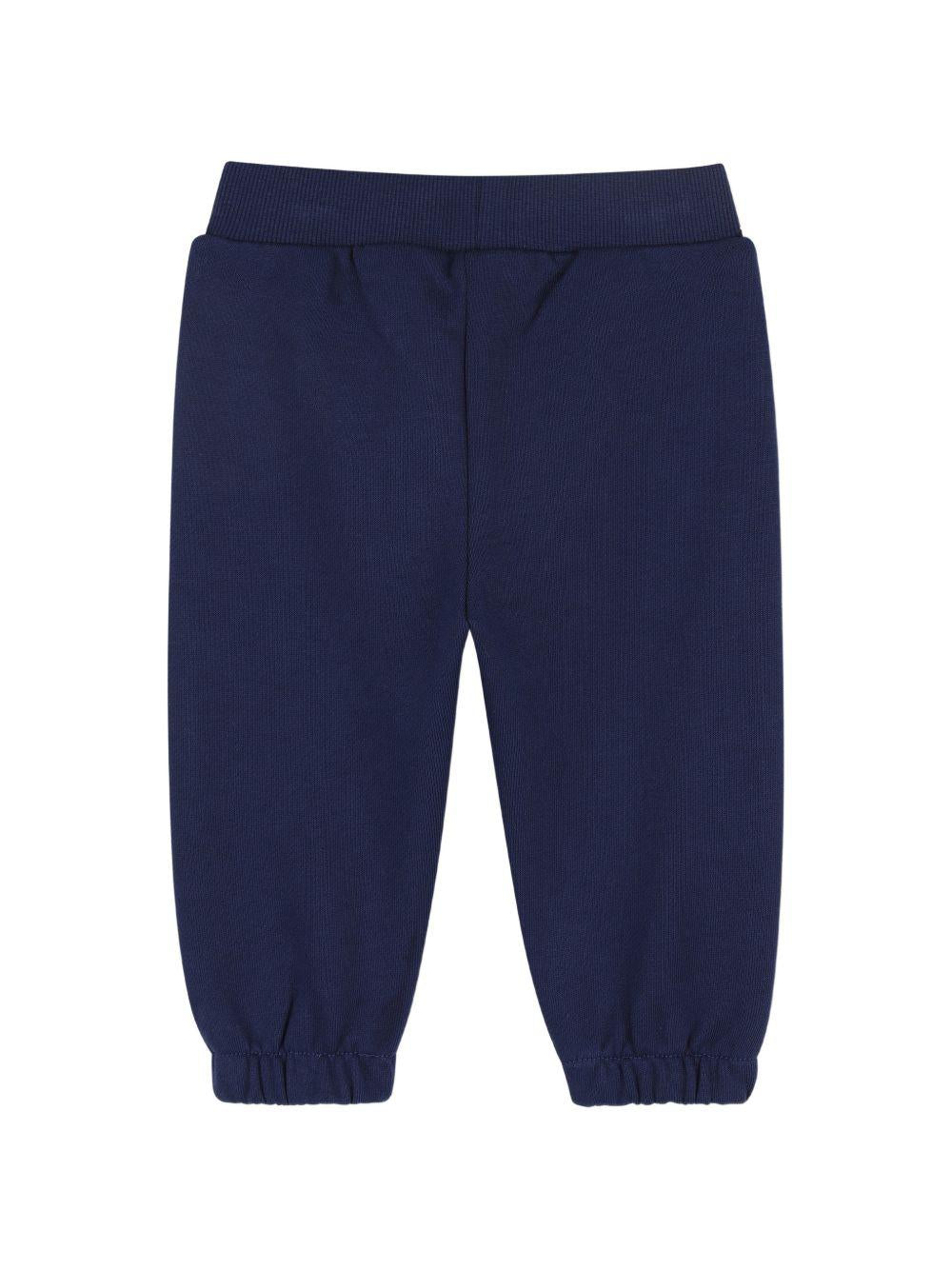 Set tuta sportiva per neonato Kenzo Kids blu con stampa tigre sul davanti K61720 84N KENZO KIDS 