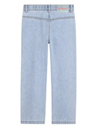 Pantaloni per bambina Billieblush azzurro con tacshe decorate U21878 Z18 BILLIEBLUSH KIDS 