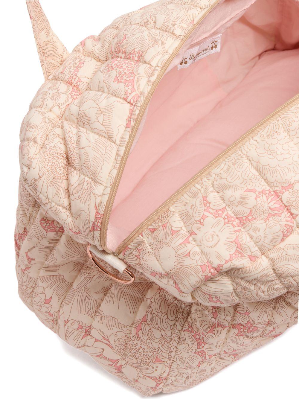 Borsa fasciatoio per neonati Bonpoint rosa chiaro con stampa a fiori S06NBAW00001 522 BONPOINT 
