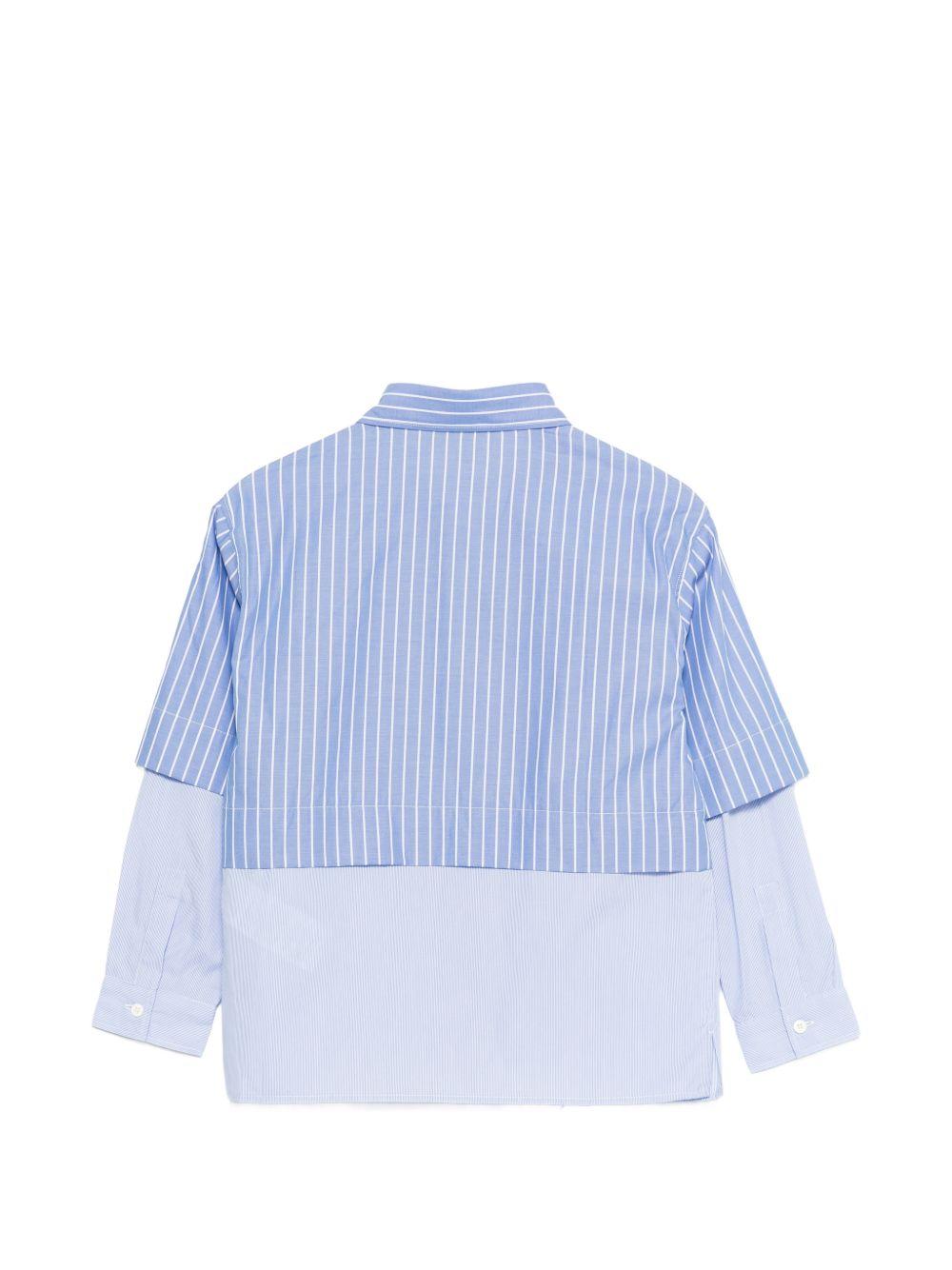 Camicia per bambino DONDUP Kids azzurra con design a righe DMCA0490CR016 D128 DONDUP KIDS 