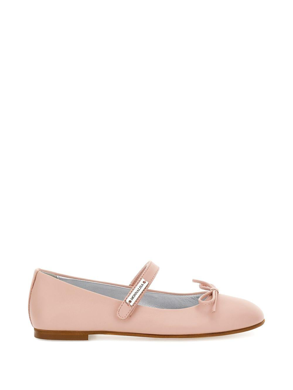 Ballerine per bambina Monnalisa Kids rosa cipria con dettaglio fiocco 8CH015 8786 0091 MONNALISA KIDS 