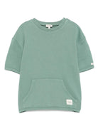 Felpa per bambino Donsje Darragh verde con tasca frontale a marsupio 4091600 00079 DONSJE 