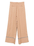 Pantaloni per donna Merci beige a pois con due tasche diagonali laterali P347R CHOCOLATE MILK MERCI 