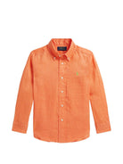 Camicia per bambino Polo Ralph Lauren Kids arancione con colletto classico 322967600 005 Ralph Lauren kids 