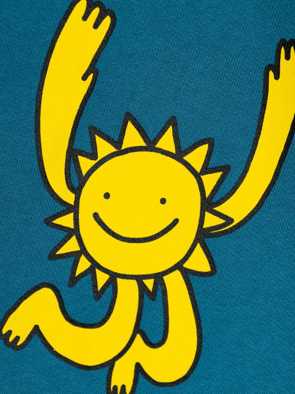 Felpa per bambino Stella McCartney Kids blu con stampa grafica cartoon TX4P70 Z0453 60P STELLA McCARTNEY KIDS 
