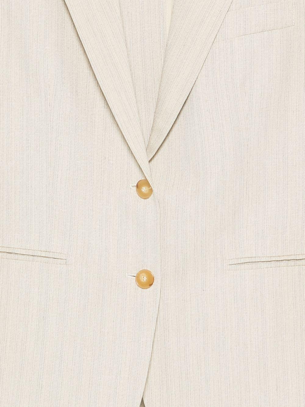 Blazer per donna Alyisi beige con design a righe 116807 P6057 BURRO ALYSI 