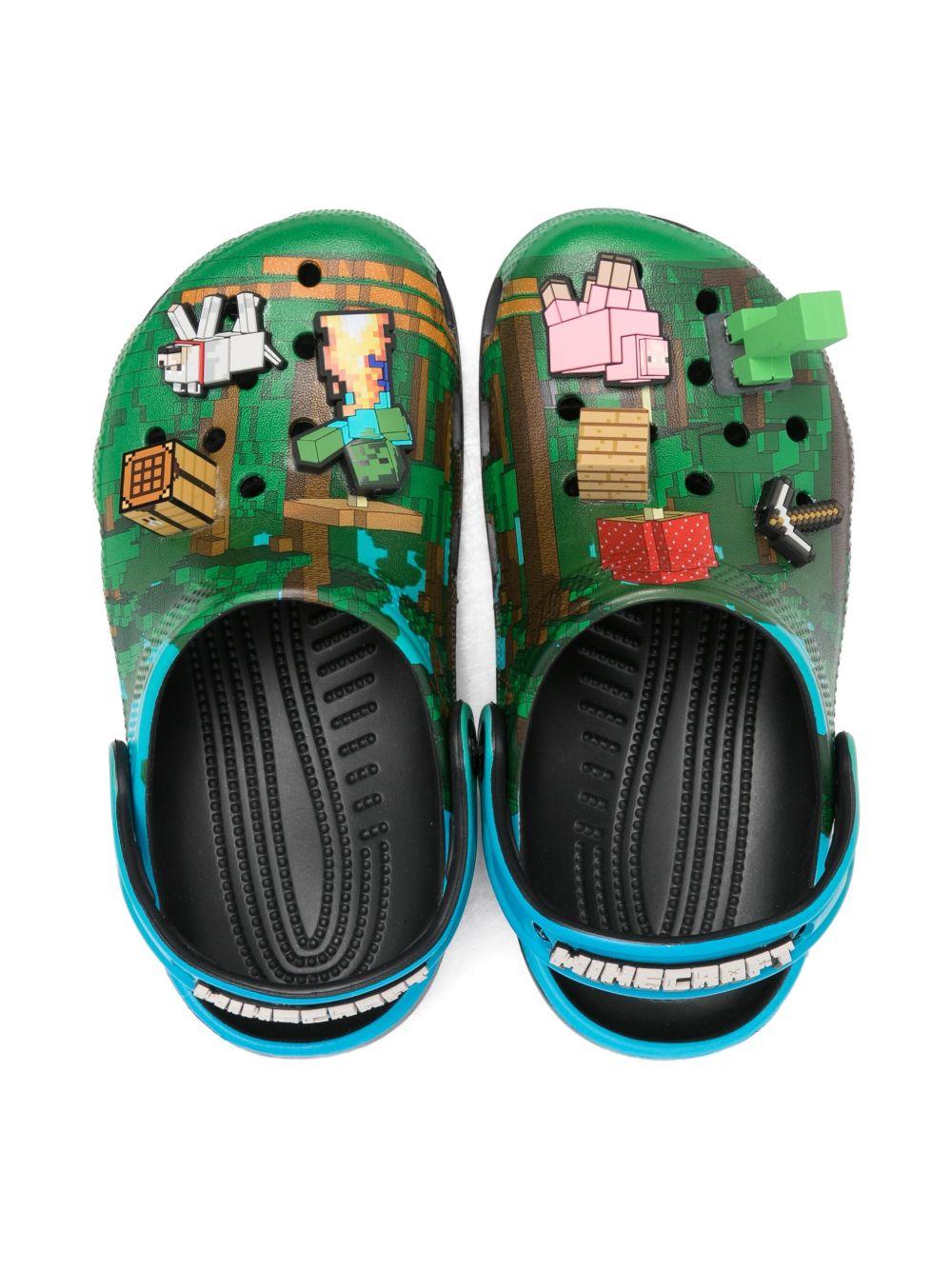 Clogs Minecraft Classic per bambino Crocs Kids multicolore con decorazione Jibbitz 210830 MLT CROCS KIDS 