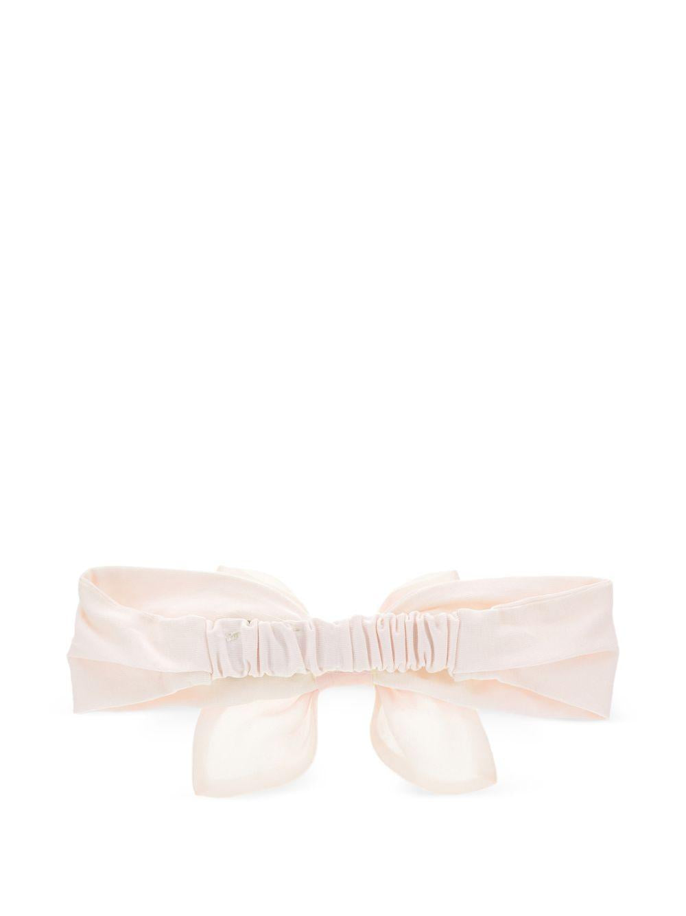 Fascia per capelli per neonata Monnalisa rosa con dettaglio con fiocco 73G004 7112 0092 MONNALISA 