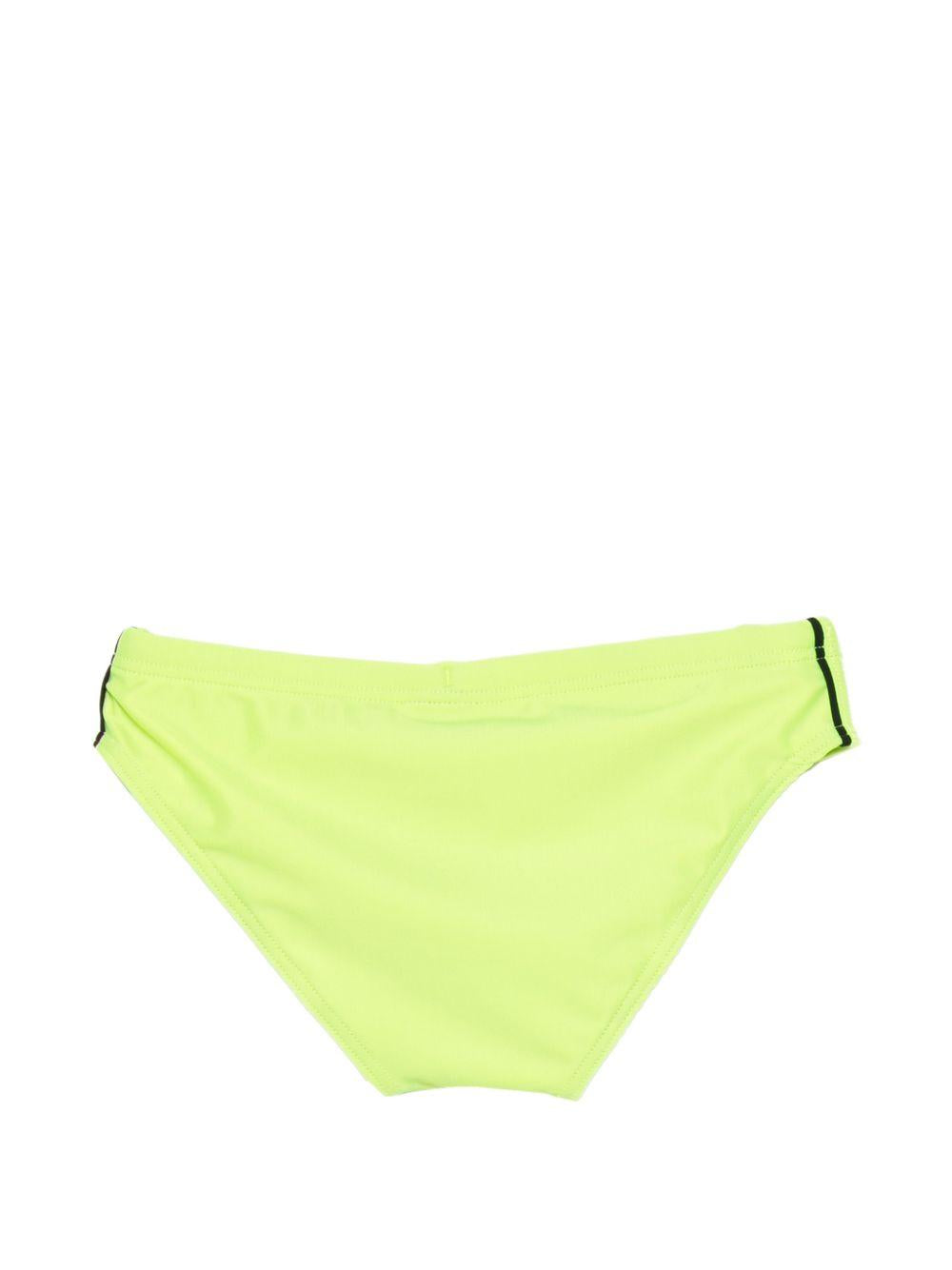 Slip da bagno per bambino MC2 Saint Barth Kids verde con fascia elastica BIL0001 01573L MC2 ST. BARTH KIDS 