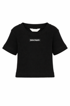 T-shirt per bambina Elisabetta Franchi La Mia Bambina rosa con dettaglio logo EFTS2610JE006 C125 ElISABETTA FRANCHI KIDS 