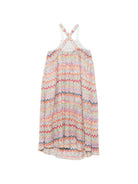 Abito per bambina Missoni Kids multicolore con motivo a zig-zag MY1B02 Q0107 999 MISSONI KIDS 