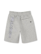 Shorts con ricamo per bambino Givenchy Kids grigio con trama effetto lana H30714 A01 GIVENCHY KIDS 