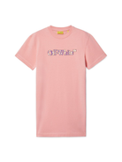 Abito Big Bookish per bambina Off-White Kids rosa con orlo dritto OGDB030S25JER001 3072 OFF WHITE KIDS 
