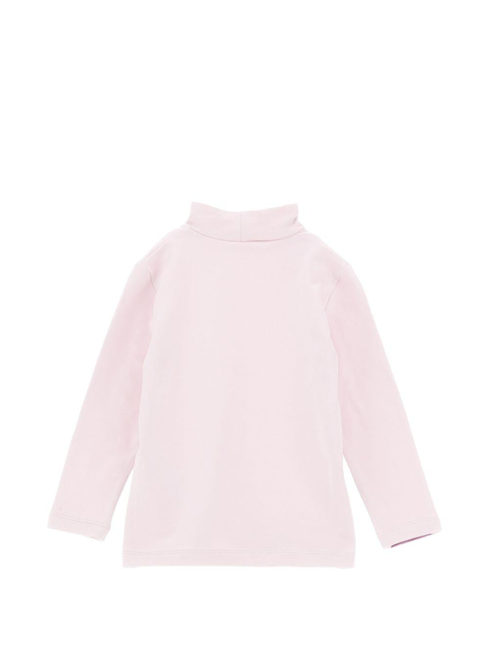 T-shirt per bambina Monnalisa Kids rosa con dettaglio collo alto 17HLUP 8201 0091 MONNALISA KIDS 