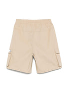 Cargo corti per neonato Moschino Kids beige con applicazione MUQ01EN0Z97 20366 MOSCHINO KIDS 
