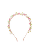 Cerchietto per capelli per bambina Monnalisa rosa con decorazione floreale 79G000 7062 0091 MONNALISA KIDS 