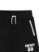 Bermuda per bambino Dkny Kids nero con logo D62530 09B DKNY KIDS 