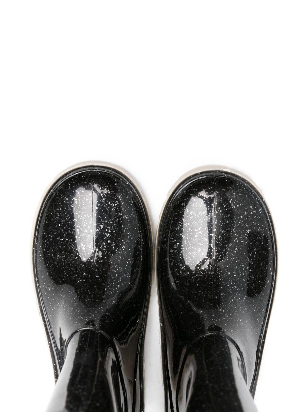 Stivali per bambina Marc Jacobs Kids neri con dettagli glitterati W60673 09B THE MARC JACOBS KIDS 