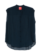 Camicia per donna Merci blu semi trasparente CAM08 BLUE MERCI MERCI 