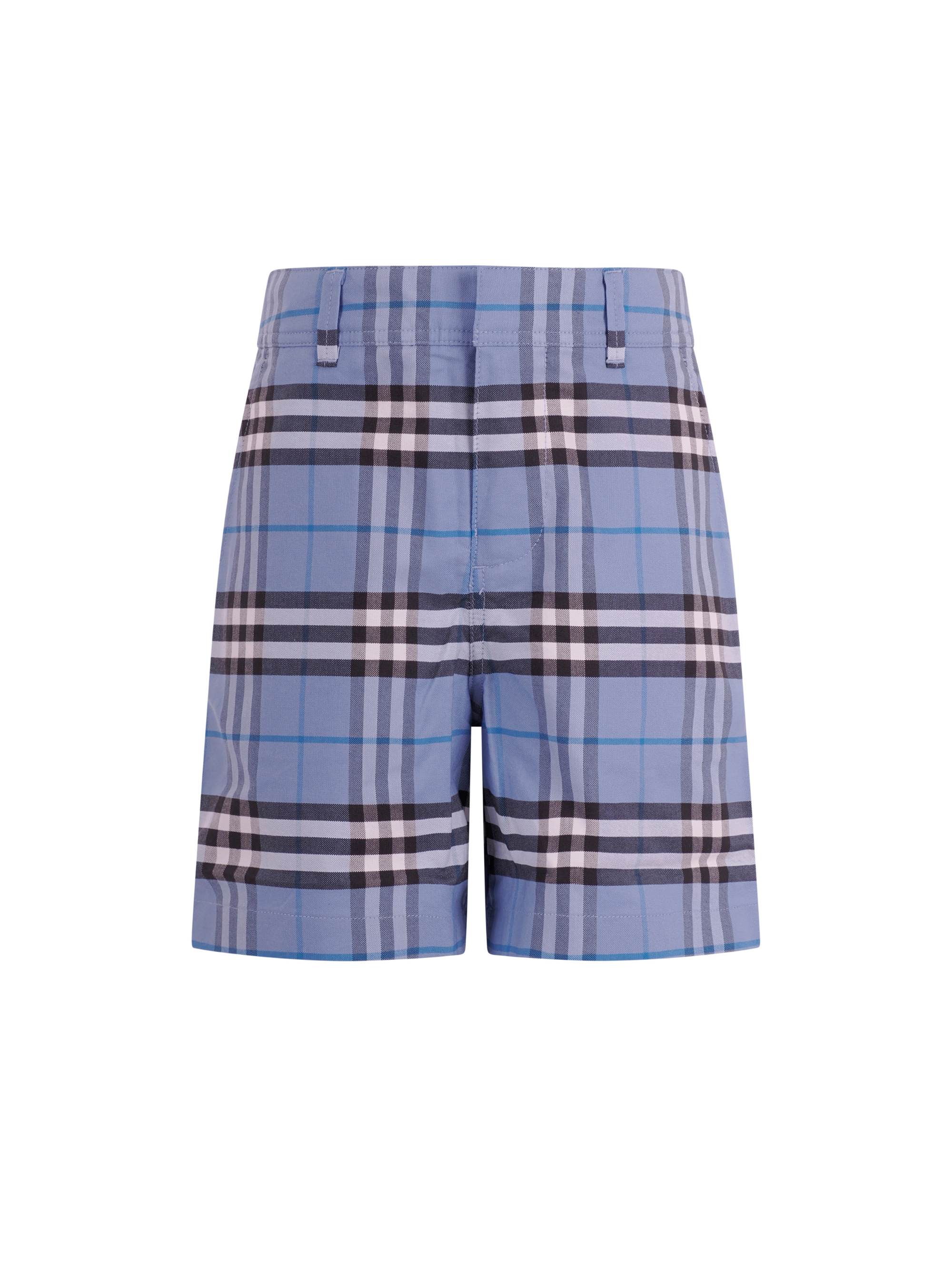 Shorts per bambino Burberry Kids blu fiordilaiso a quadri 8117928 C4258 BURBERRY KIDS 