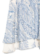 Gonna per bambina Etro Kids azzurra con stampa grafica Paisley GY7A10 S0221 106CE ETRO KIDS 