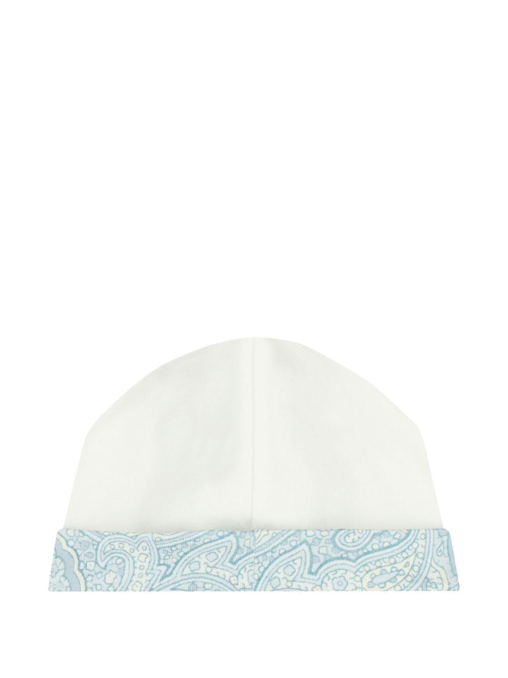 Set tutina cappellino e bavaglino per neonato Etro Kids multicolore con stampa Pegaso sul davanti GYB540 Z3672 102CE ETRO KIDS 