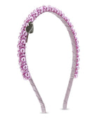 Cerchietto per bambina Monnalisa lilla con decorazione di perle 17G006 7759 0065 MONNALISA KIDS 