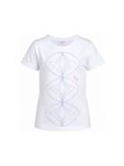T-shirt per bambina Emilio Pucci Kids bianca con dettagli paillettes PZ8B01 Z3672 100CE EMILIO PUCCI KIDS 