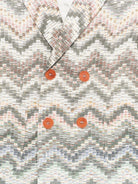 Giacche per bambino Missoni Kids beige con motivo a zig-zag MY2P00 P0595 998 MISSONI KIDS 