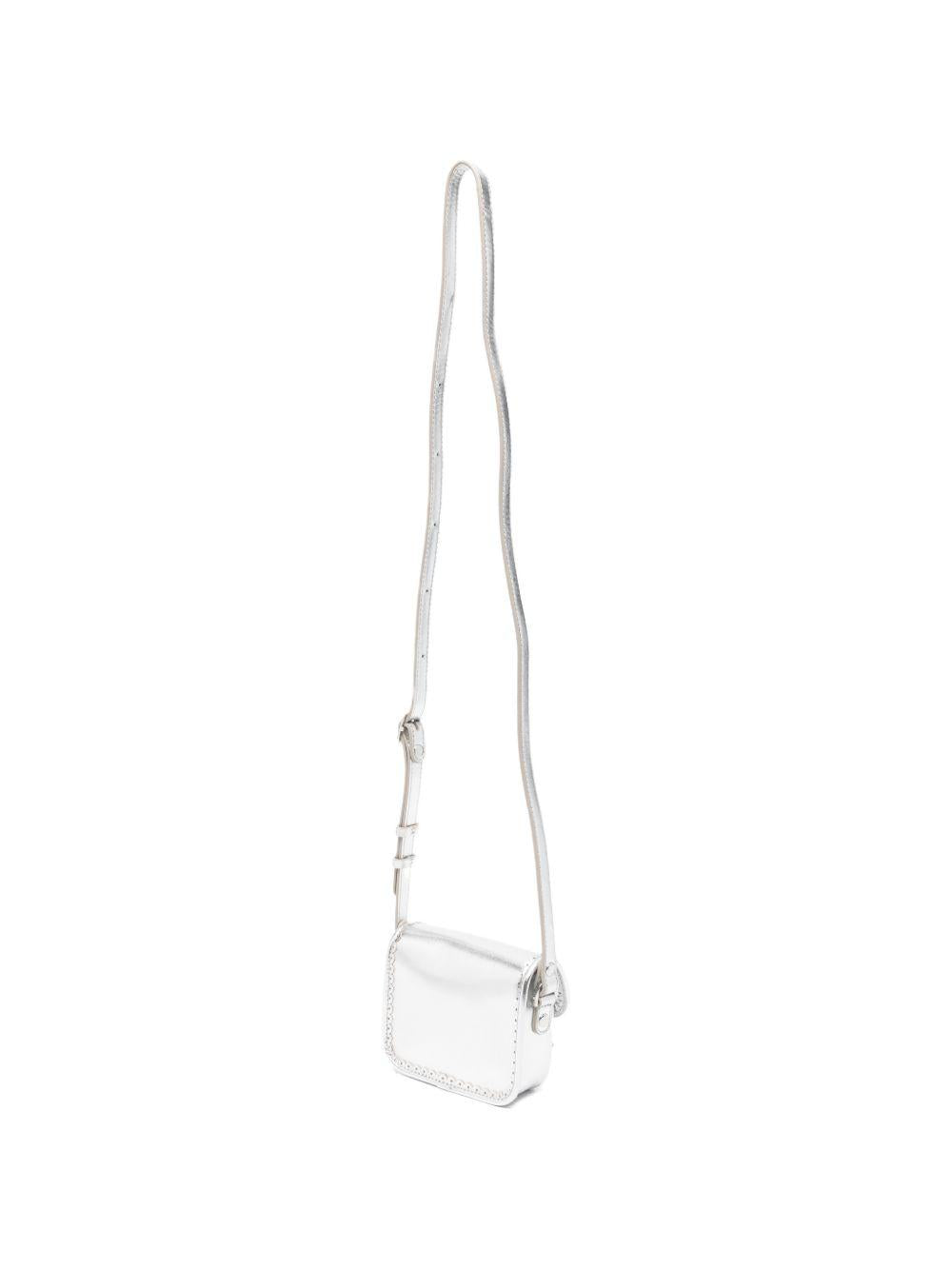 Borsa per bambina Bonpoint argentata con dettaglio ciliegie S06GBAL00001 089 BONPOINT KIDS 