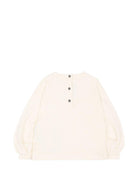 Felpa per neonato Balmain Kids bianca avorio con stampa logo sul davanti BZ4010 Z3183 102NE BALMAIN KIDS 