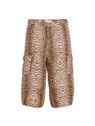 Pantaloni per bambina Roberto Cavalli Kids marrone con stampa leopardata CGP26027PA MACULA N.H. ROBERTO CAVALLI KIDS 