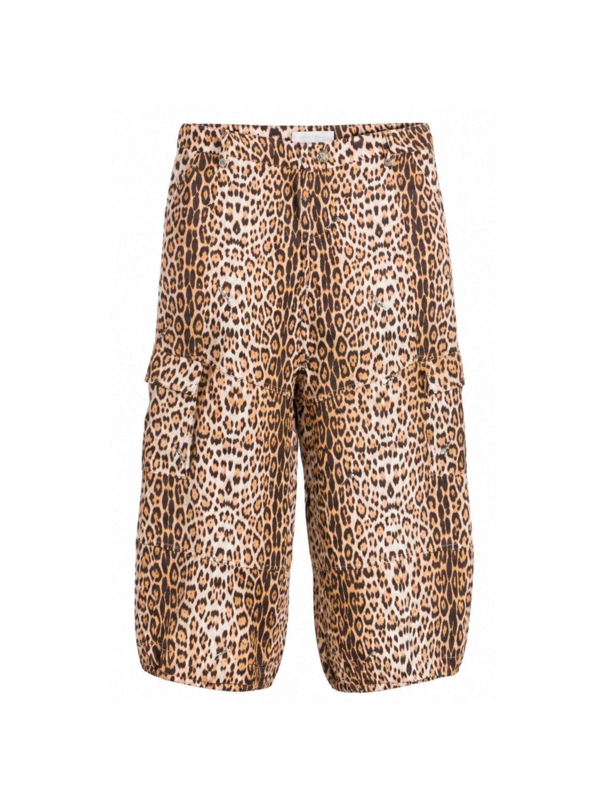Pantaloni per bambina Roberto Cavalli Kids marrone con stampa leopardata CGP26027PA MACULA N.H. ROBERTO CAVALLI KIDS 