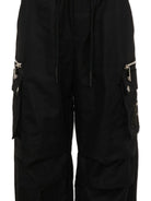 Pantaloni cargo per bambino Jhon Richmond Junior nero elasticizzato in vita RBP26049PA BLACK JOHN RICHMOND JUNIOR 