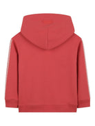 Felpa per bambino Lanvin Enfant rosso mattone con cappuccio N30368 998 LANVIN KIDS 