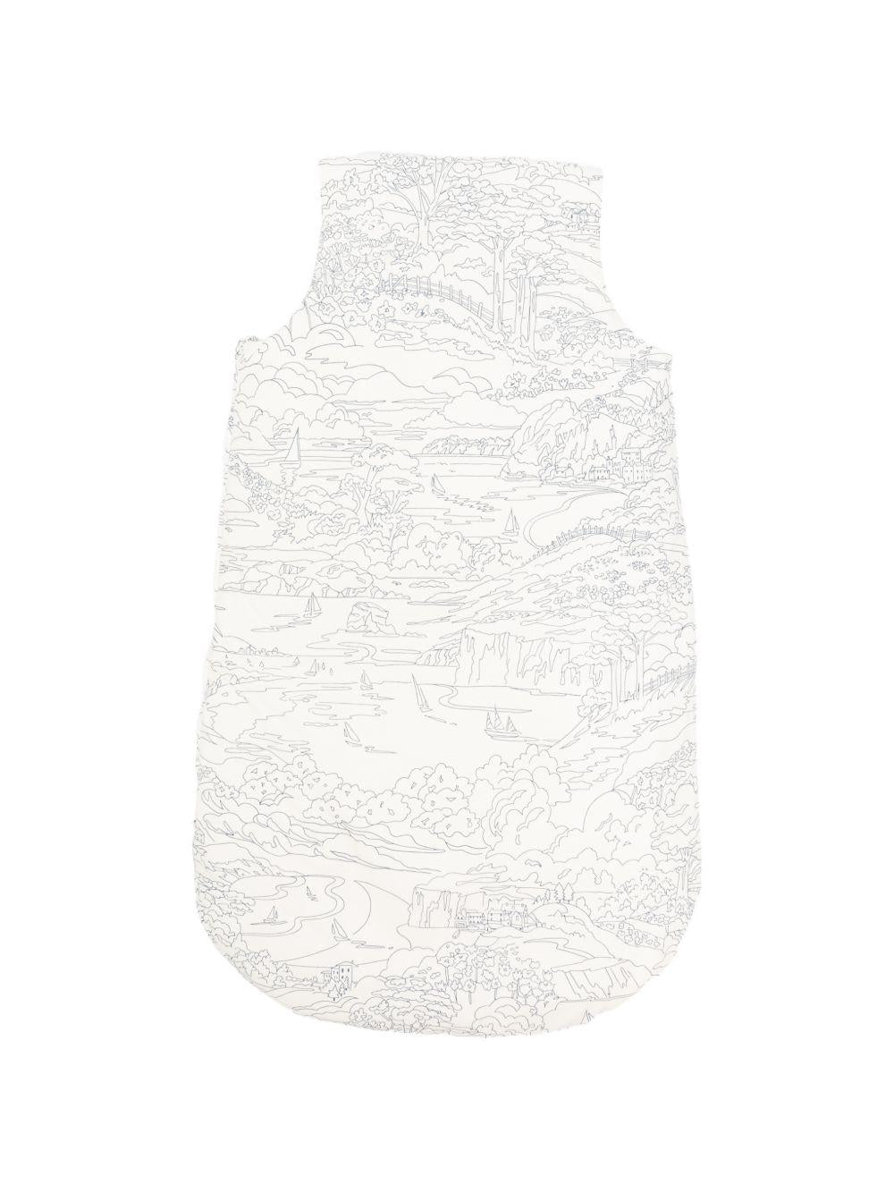 Sacco nanna per neonati Bonpoint bianco con stampa grafica all-over S06OACW00002 677 BONPOINT KIDS 