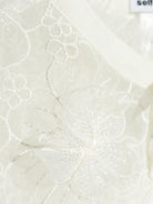 Mantella per bambina Self-Portrait Kids bianco a fiori SS25-713C-C WHITE SELF-PORTRAIT KIDS 