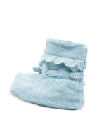 Scarpine da culla per neonata Tartine & Chocolat azzurre con ruches CC89000 48 TArtine & Chocolat 