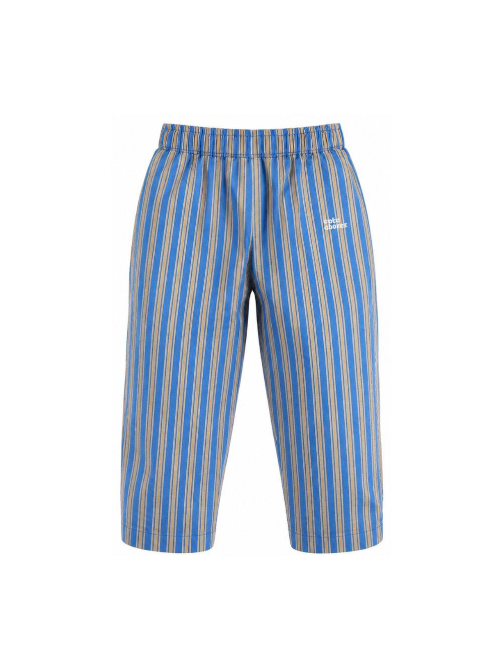 Pantaloni per bambino Bobo Choses Kids blu con design a righe B126AC092 411 BOBO CHOSES KIDS 
