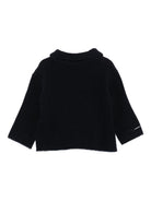 Cardigan per neonato Album di Famiglia Kids nero con colletto alla Peter Pan 25W41168 INK ALBUM DI FAMIGLIA 