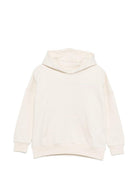 Felpa per bambina Palm Angels Kids bianca con cappuccio PGBB014S26FLE001 002 PALM ANGELS KIDS 