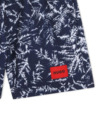 Costume per bambino Hugo Kids blu con stampa fiori G00978 V21 Hugo KIDS 