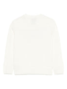 Maglione per bambina MC2 Saint Barth Kids bianco con scritta "Vacanze di Natale" PRC0001 00433I MC2 ST. BARTH KIDS 