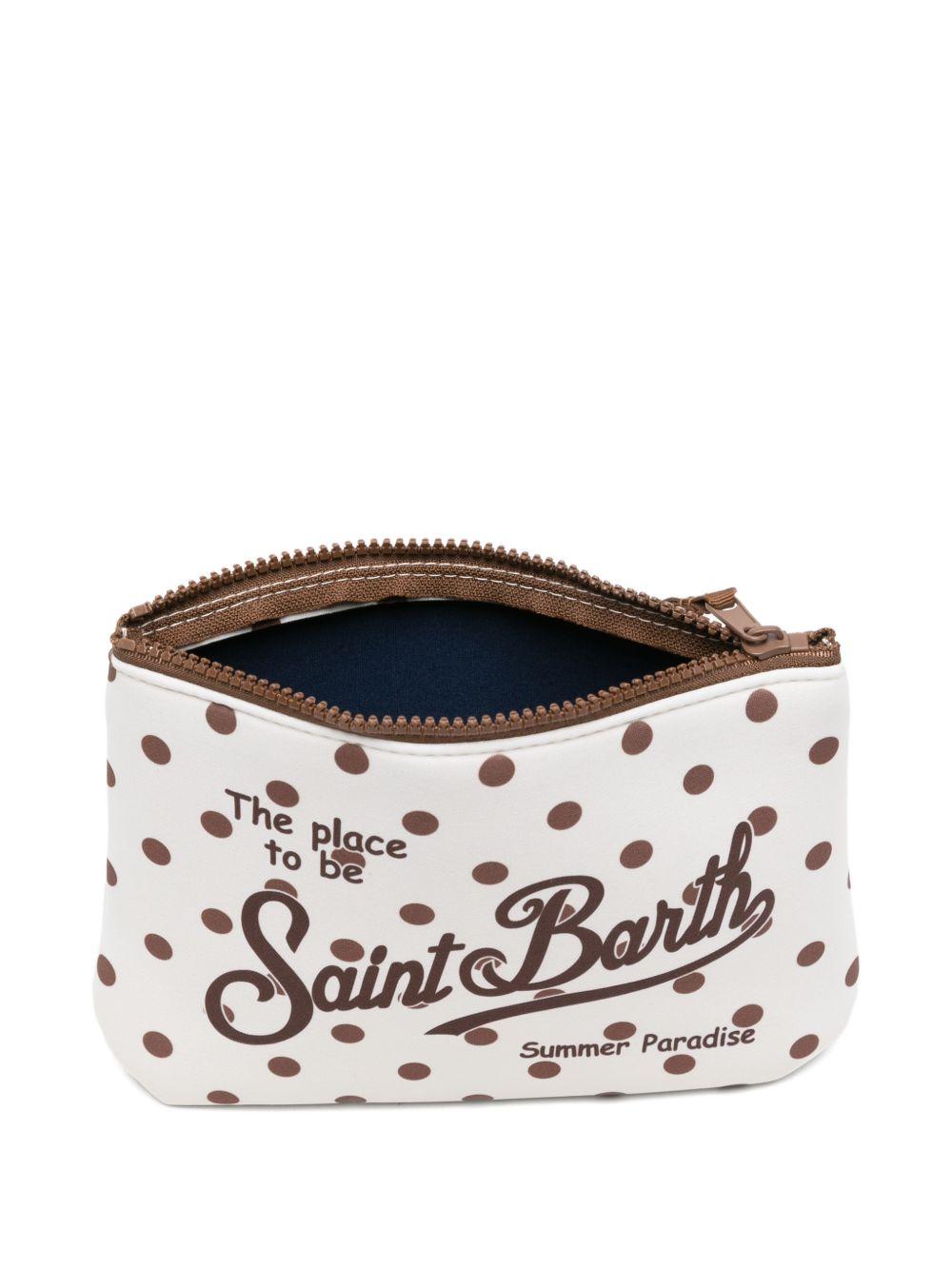 Pochette Aline MC2 Saint Barth beige con stampa a pois ALIN001 03287L MC2 ST. BARTH KIDS 