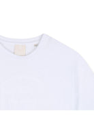 T-shirt per bambina Givenchy Kids bianca con taglio crop H31559 10P GIVENCHY KIDS 
