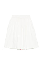 Gonna per bambina Stella McCartney Kids bianca con design a pieghe TY7A20 Z1594 100 STELLA McCARTNEY KIDS 