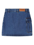 Gonna per bambina Kenzo Kids denim con design asimmetrico K61319 Z27 KENZO KIDS 